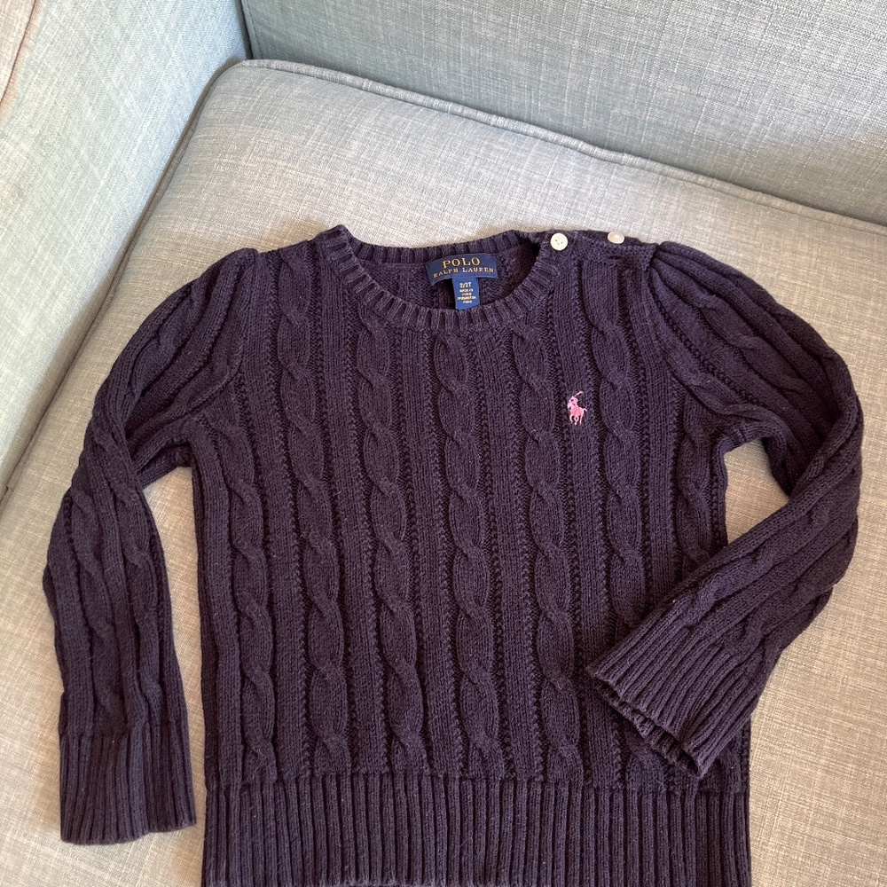 Polo Ralph Lauren Cable Knit Sweater sz 2/2T
